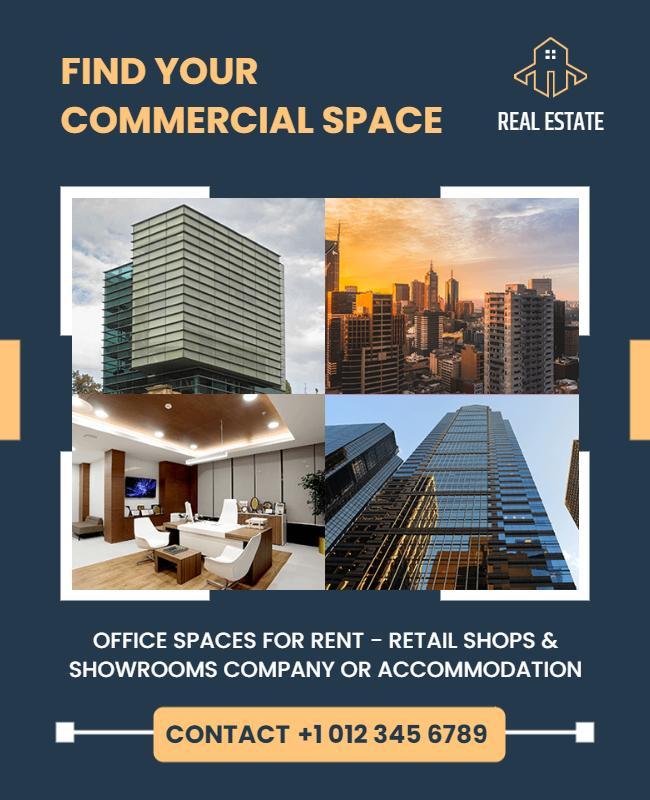 Commercial Real Estate Rental Flyer Template