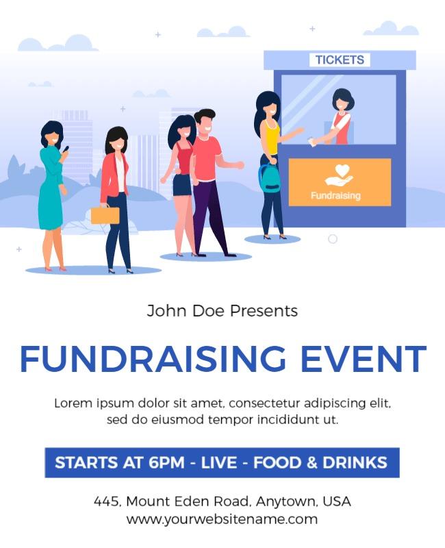 Community Fundraising Event Flyer Template