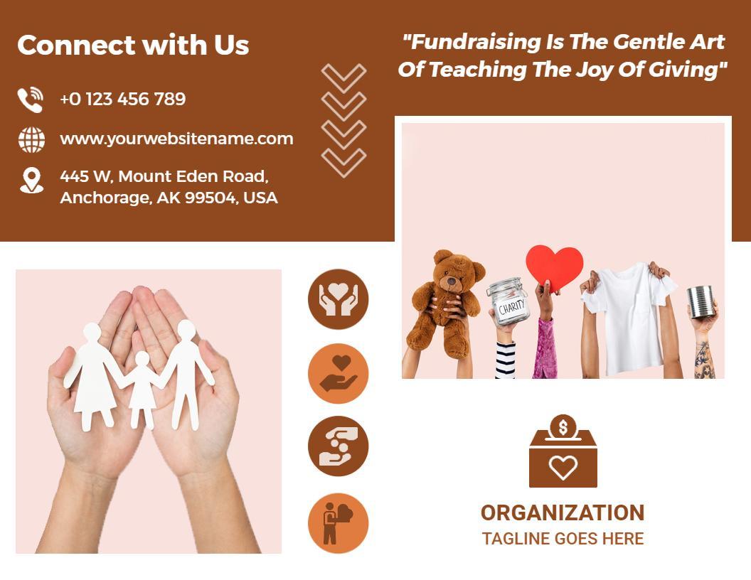 Community Fundraising Services and Support Brochure Template