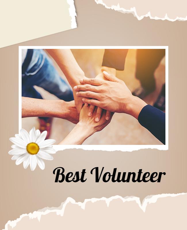 Community Volunteer Appreciation Flyer Template