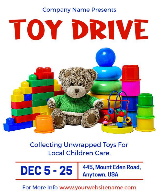 Company Toy Drive Flyer Template