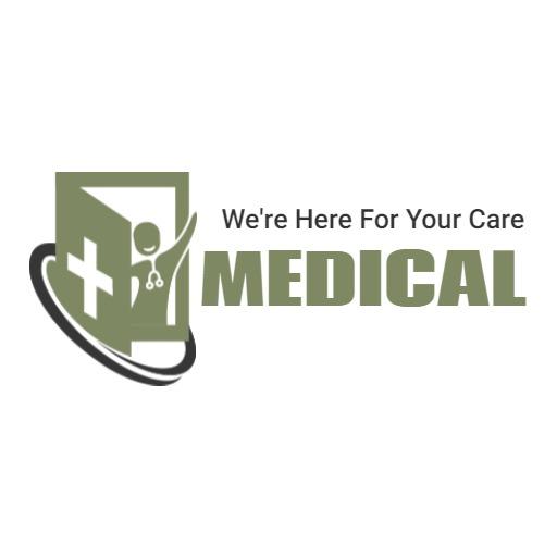 Compassionate Green Hospital Care Logo for Patient Support Logo Template