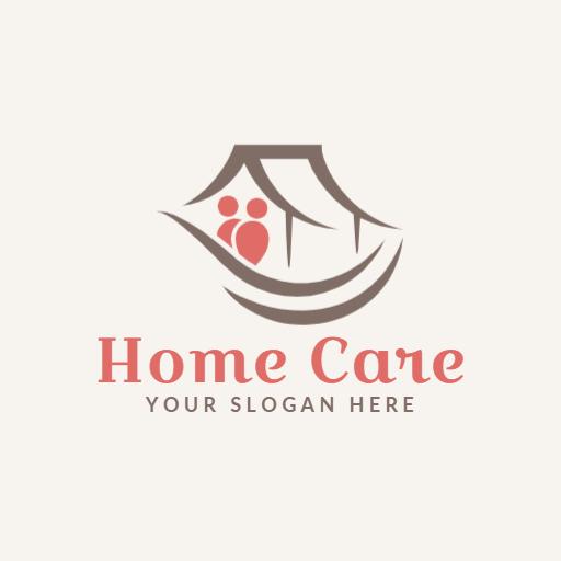 Compassionate Home Care Providing Comfort and Support Logo Template
