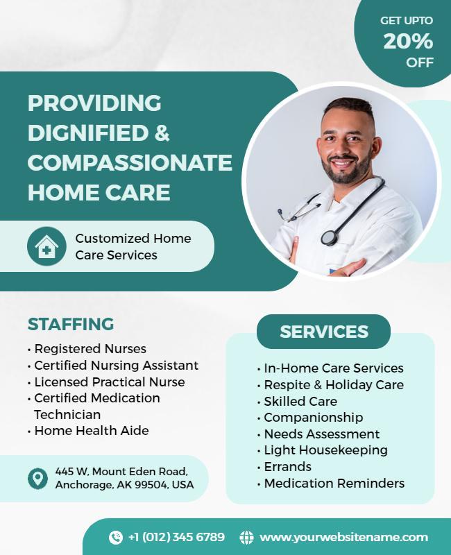 Compassionate Home Care Services Flyer Template