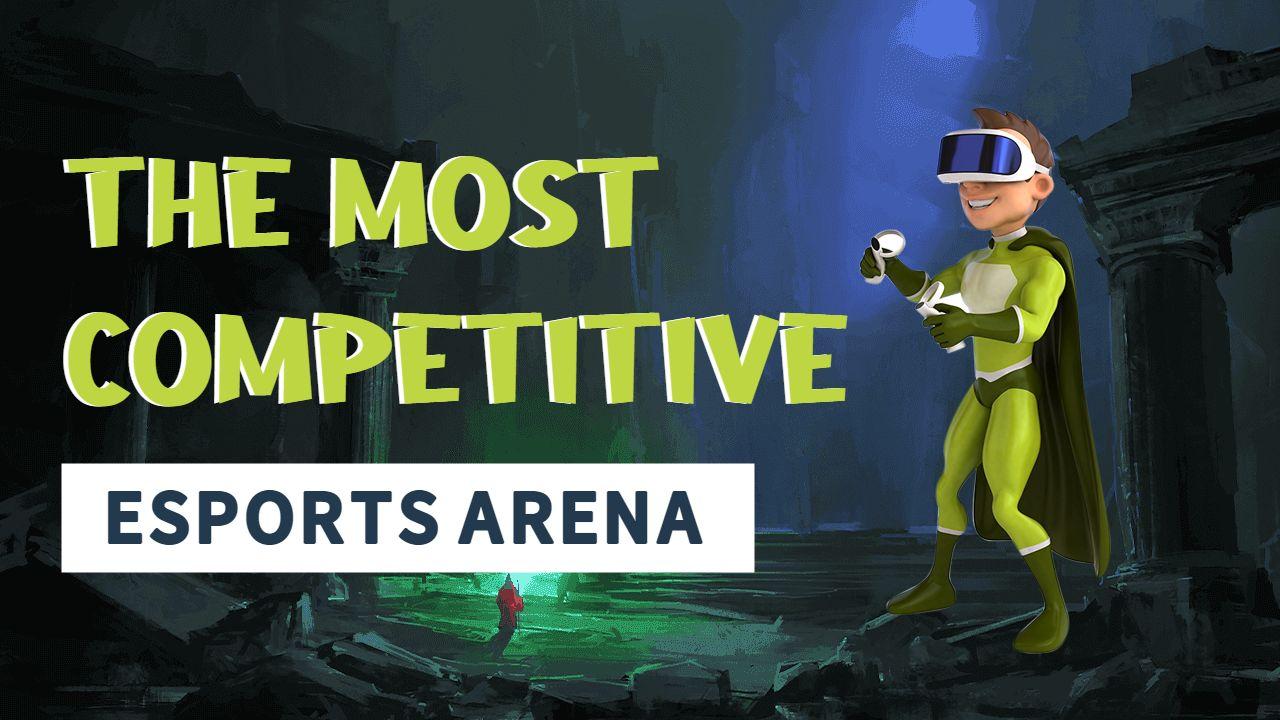 Competitive Esports Arena Action Gaming YouTube Thumbnail Template
