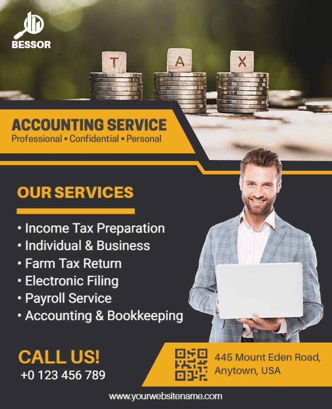 Comprehensive Accounting and Tax Services Flyer Template