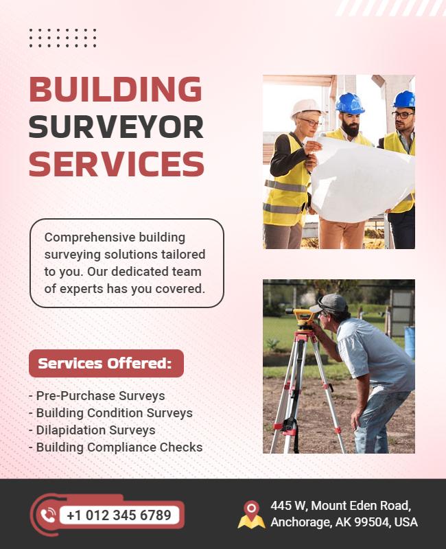 Comprehensive Building Surveyor Services Flyer Template