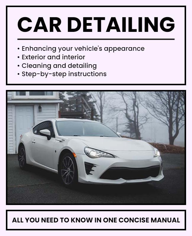 Comprehensive Car Detailing Service Flyer Template