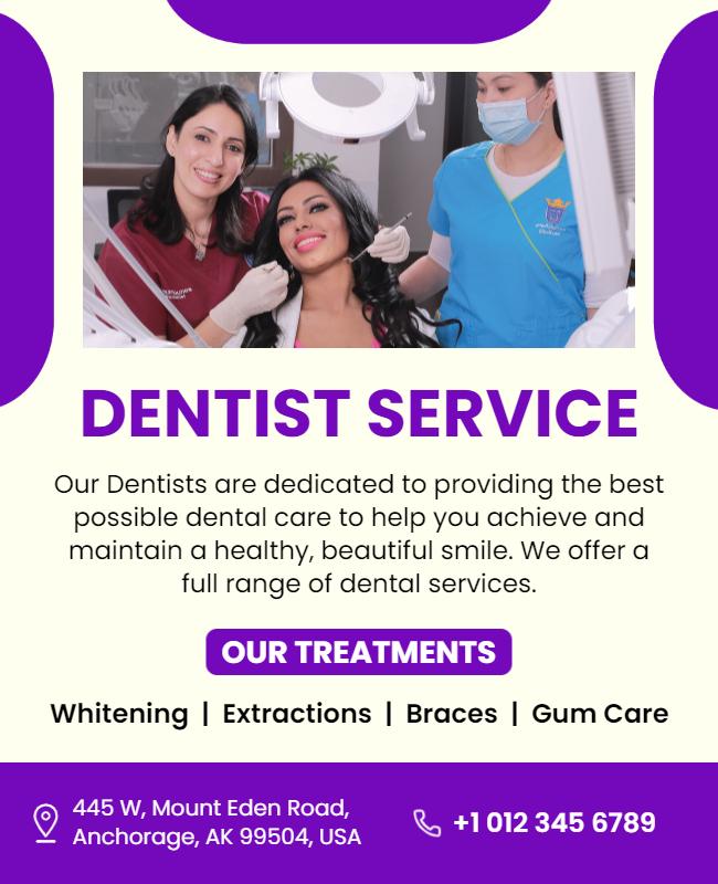 Comprehensive Dental Care Services Flyer Template