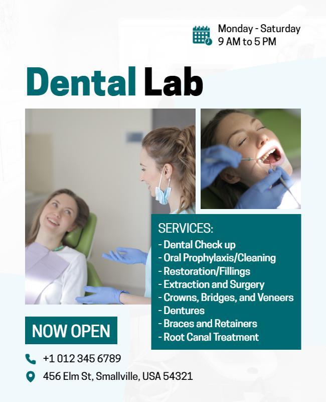 Comprehensive Dental Health Services Flyer Template