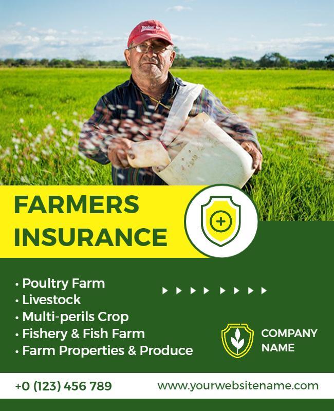 Comprehensive Farmers Insurance Services Flyer Template