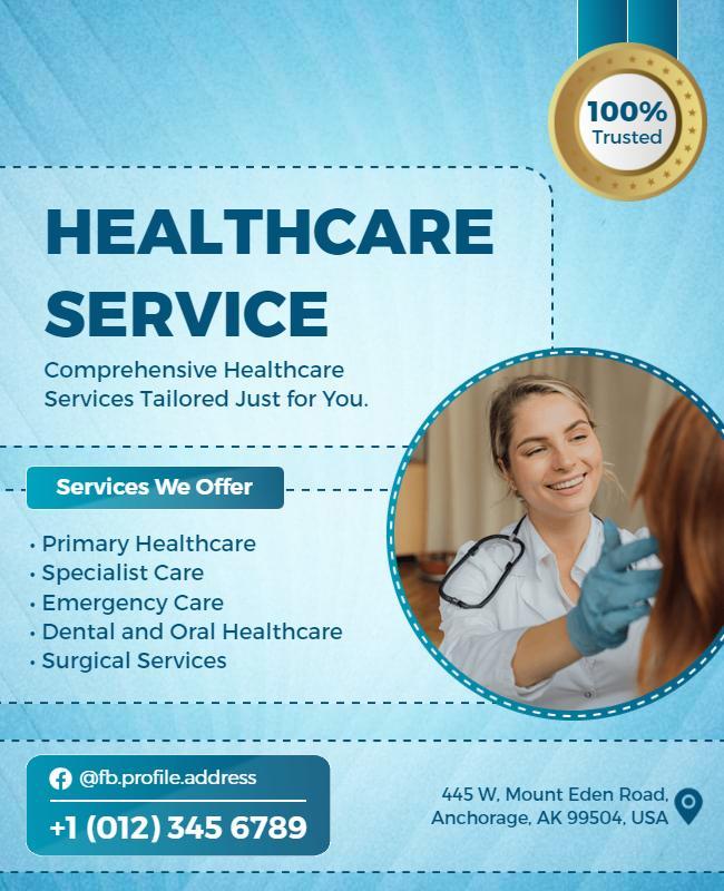 Comprehensive Healthcare Services Promotion Flyer Template