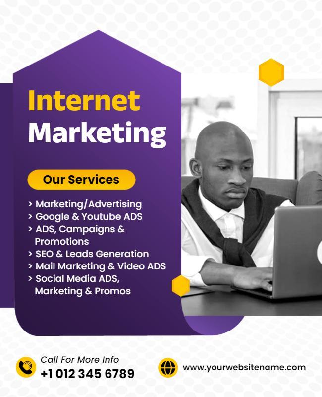 Comprehensive Internet Marketing Services Flyer Template