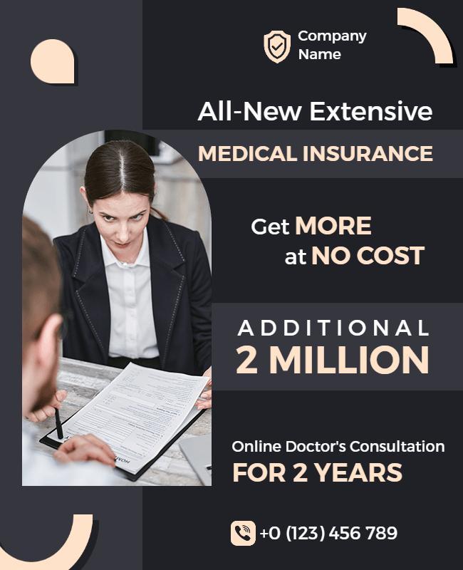 Comprehensive Medical Insurance Offer Flyer Template