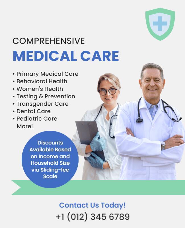 Comprehensive Medical Services Flyer Template