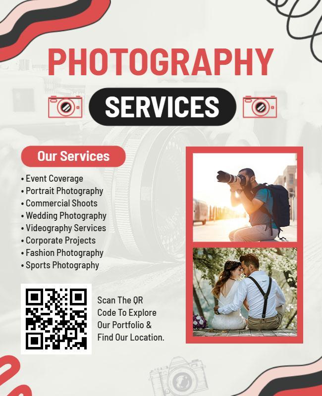 Comprehensive Photography Services Promotion Flyer Template