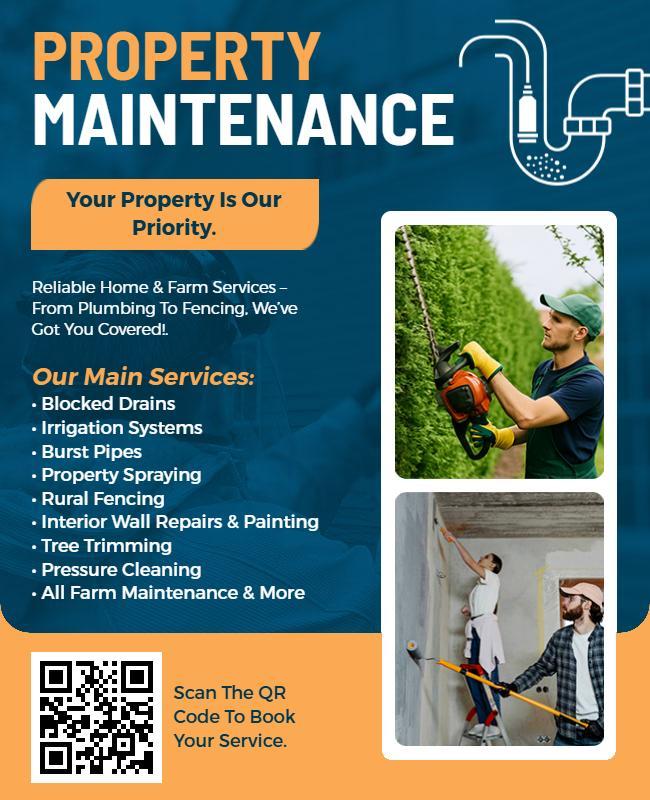 Comprehensive Property Maintenance Services Flyer Template