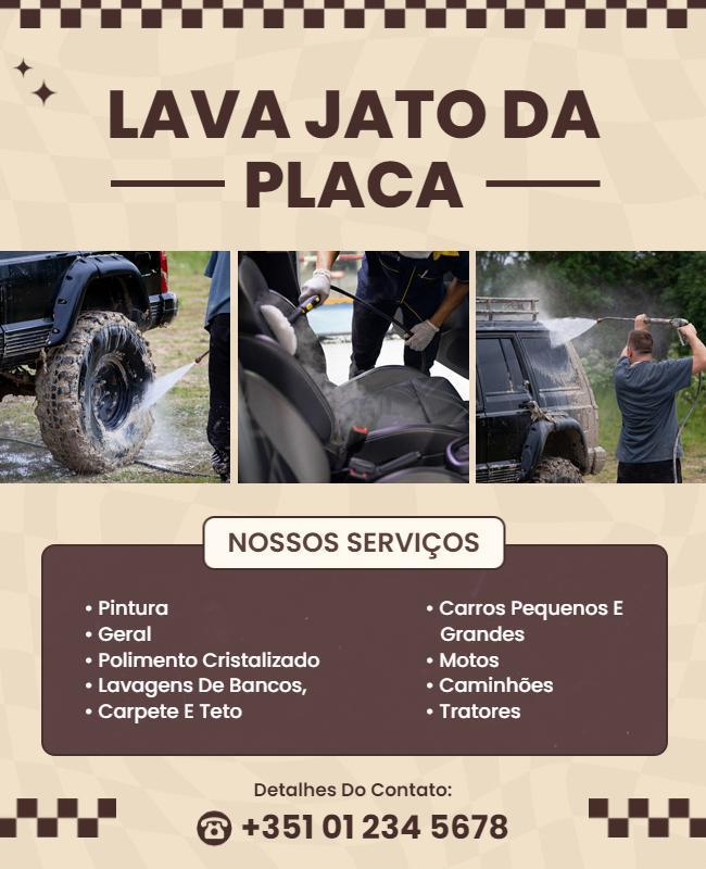 Comprehensive Vehicle Cleaning Services Flyer Template