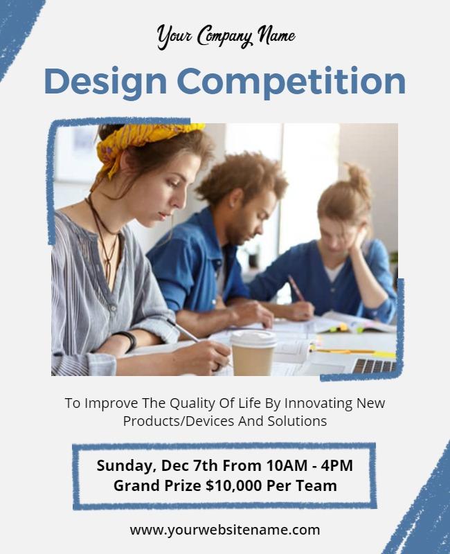 Concrete and Ship Cove Design Competition Flyer Template