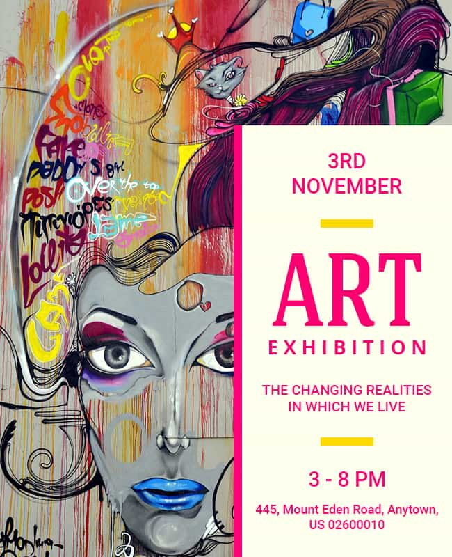 Contemporary Art Exhibition Event Flyer Template