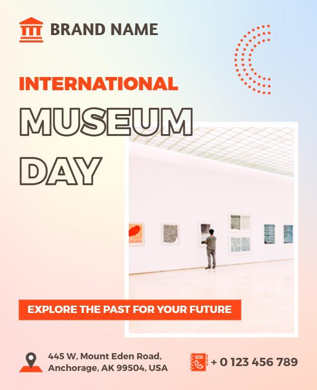Contemporary Art Gallery International Museum Day Poster Template