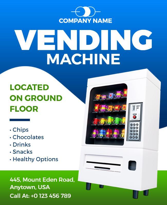 Convenient Vending Machine Location Flyer Template