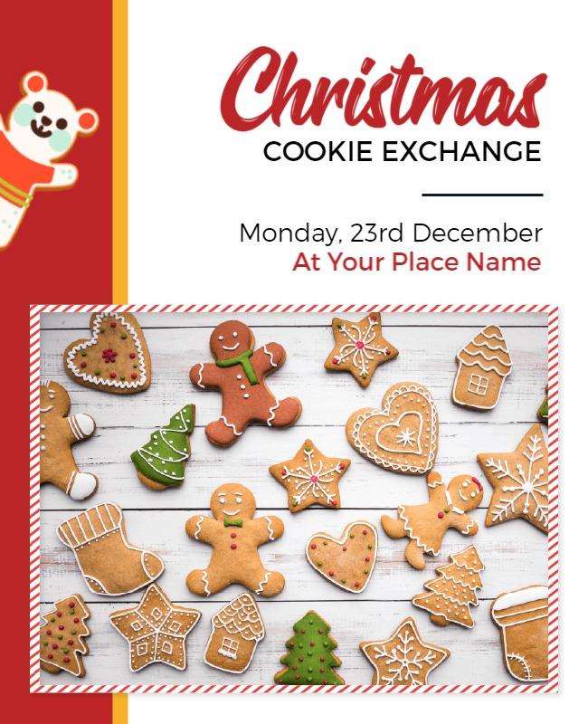 Cookie Christmas Flyer or Christmas Day Flyer Template