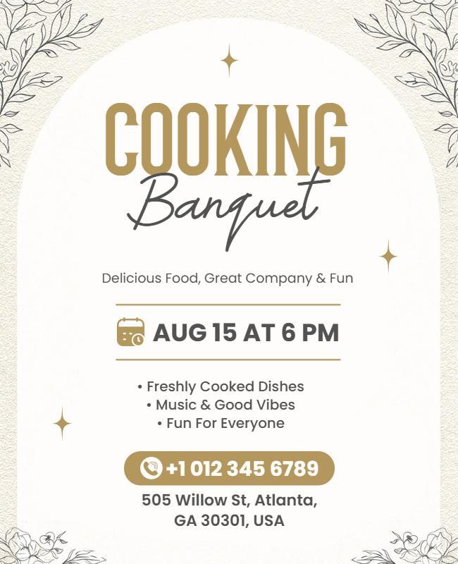 Cooking Banquet Event Flyer Template