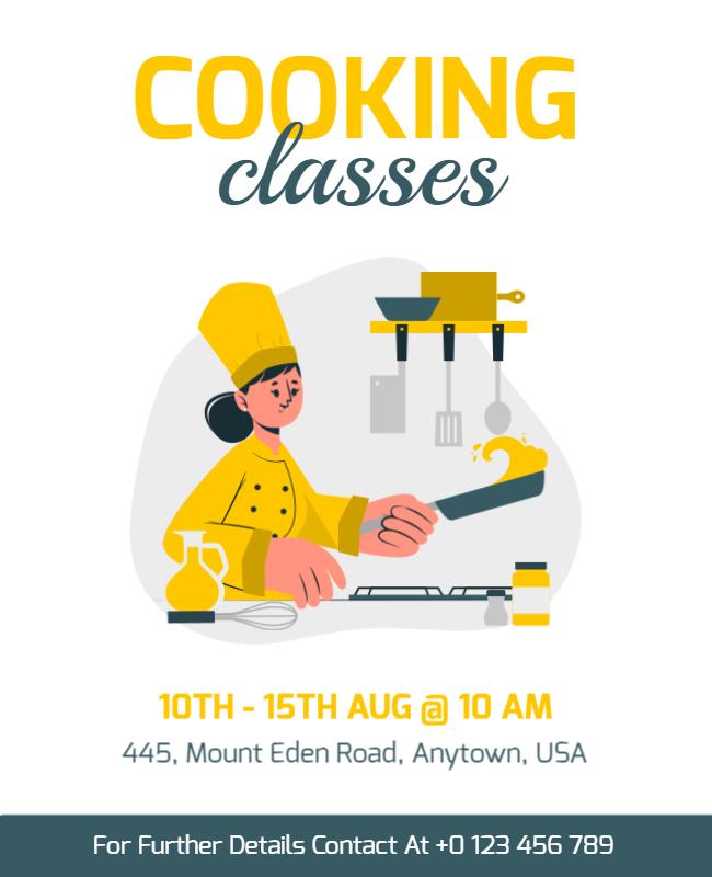 Cooking Classes Flyer Template