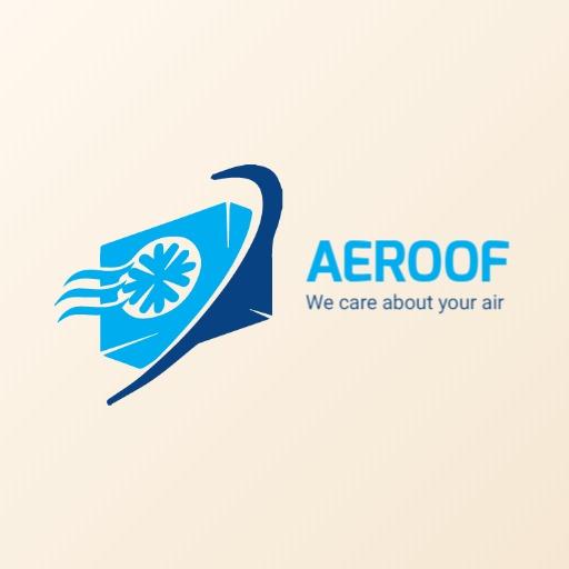 Cool Blue Design Representing Efficient HVAC Solutions Logo Template