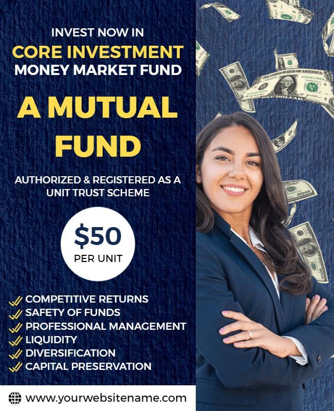 Core Investment Money Market Fund Flyer Template