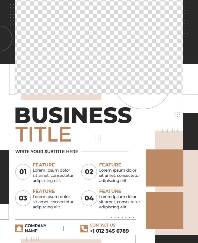 Corporate Business Features Overview Flyer Template