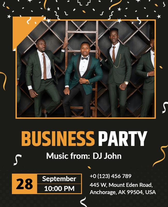 Corporate Business Party Event Flyer Template