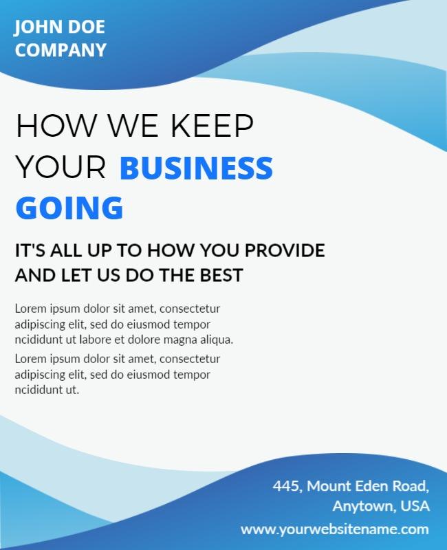 Corporate Business Services Promotion Flyer Template