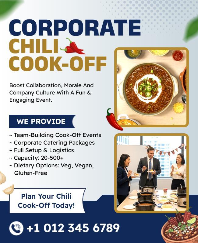 Corporate Chili Cook-Off Event Flyer Template
