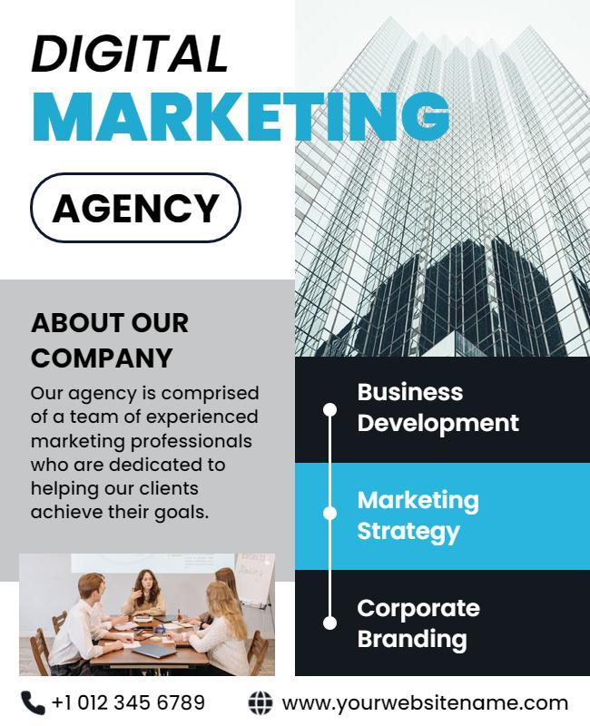 Corporate Digital Marketing Agency Flyer Template