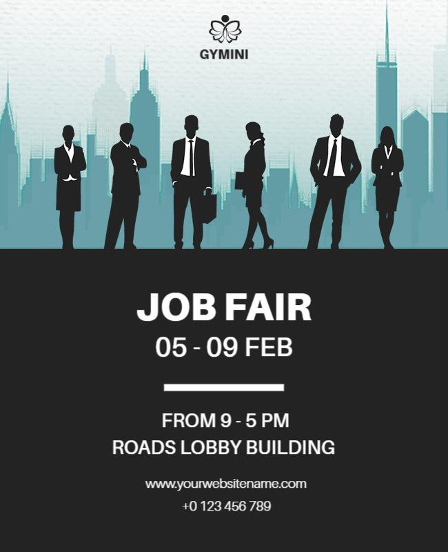 Corporate Job Fair Event Flyer Template