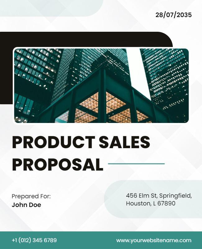 Corporate Sales Proposal Business Flyer Template