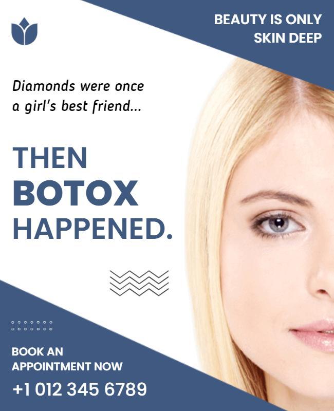 Cosmetic Botox Appointment Promotion Flyer Template