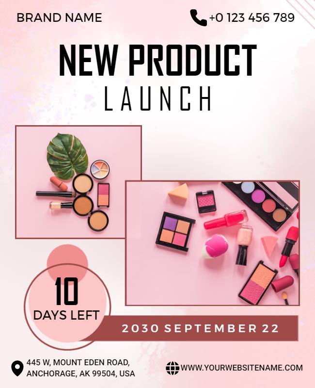 Cosmetic Product Launch Event Flyer Template