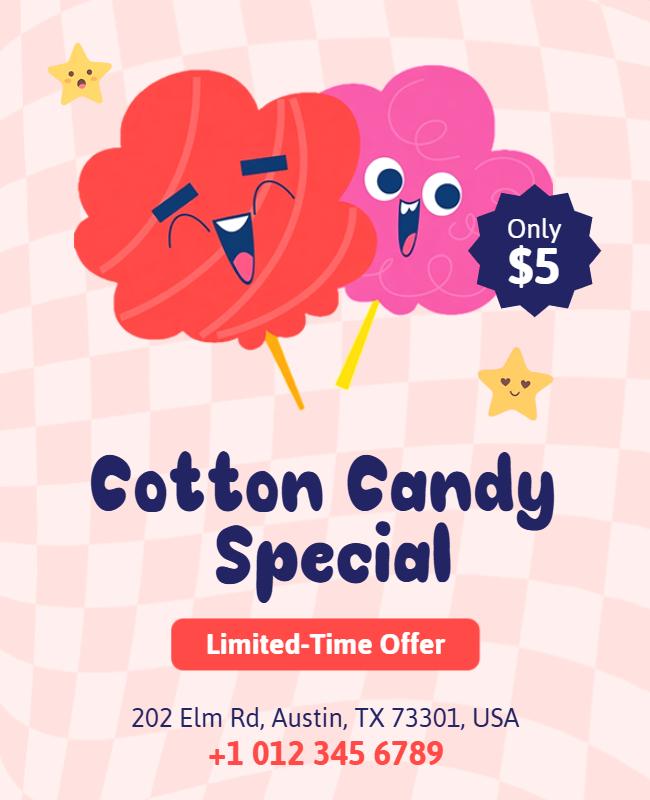 Cotton Candy Special Offer Flyer Template