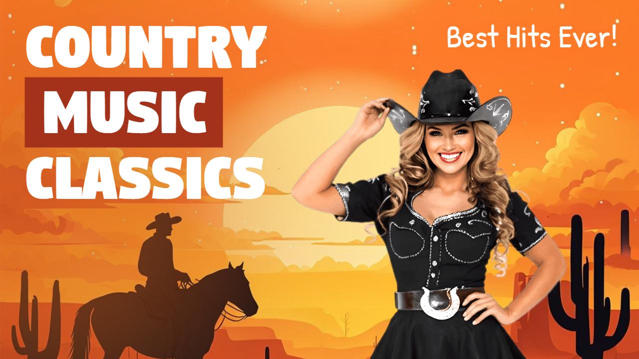 Country Music Classics Hits Celebration YouTube Thumbnail Template