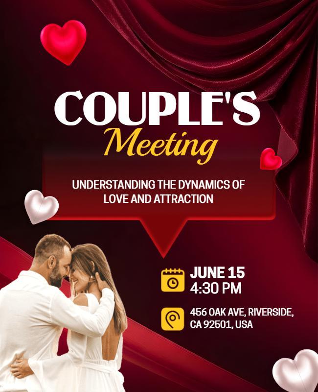 Couples Meeting Event Flyer Template