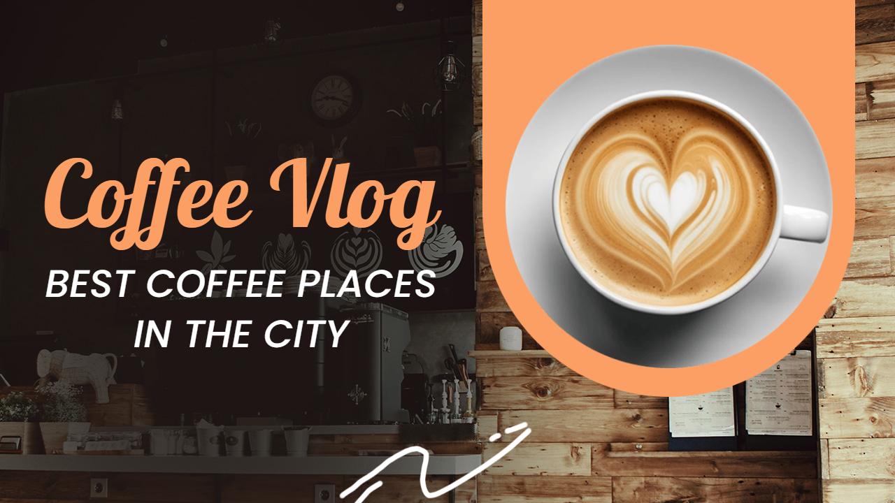Cozy Coffee Shop Discoveries Vlog YouTube Thumbnail Template