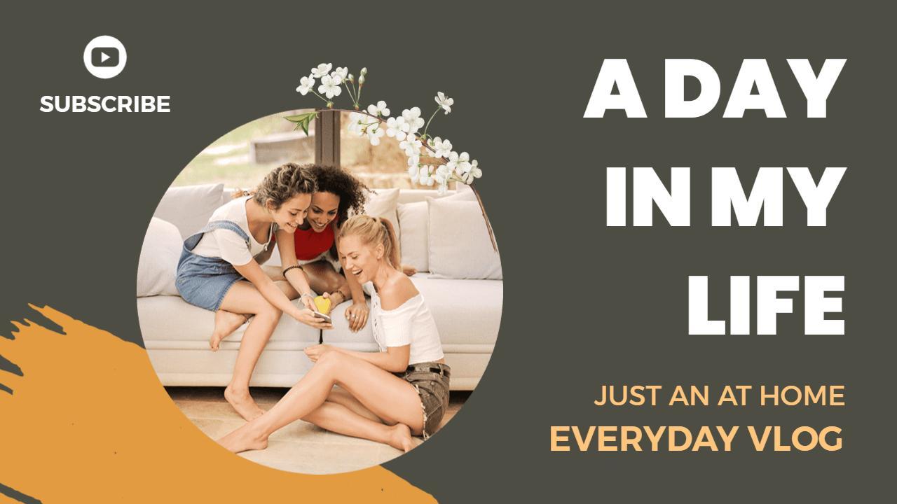 Cozy Home Moments Everyday Vlog YouTube Thumbnail Template