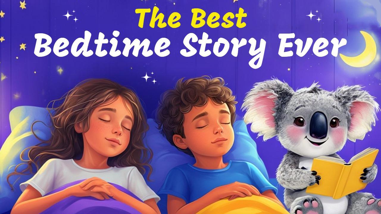 Cozy Nighttime Storytelling Kids Trending YouTube Thumbnail Template