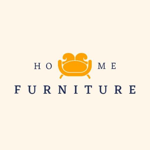 Cozy Orange Couch Design Ideal for Home Decor Logo Template