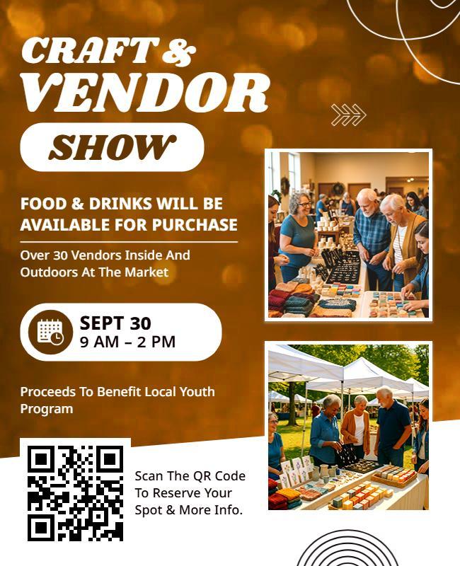 Craft and Vendor Show Event Flyer Template