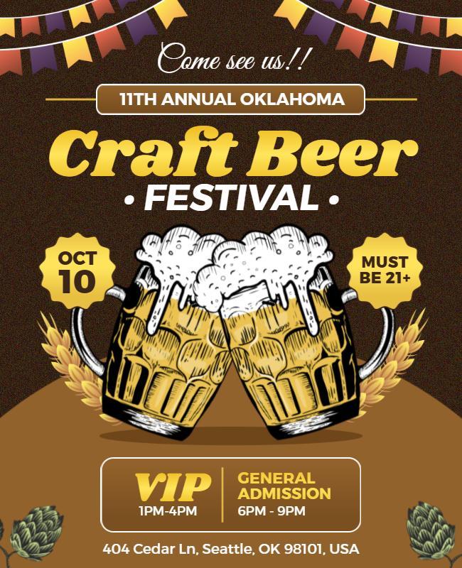 Craft Beer Festival Flyer Template