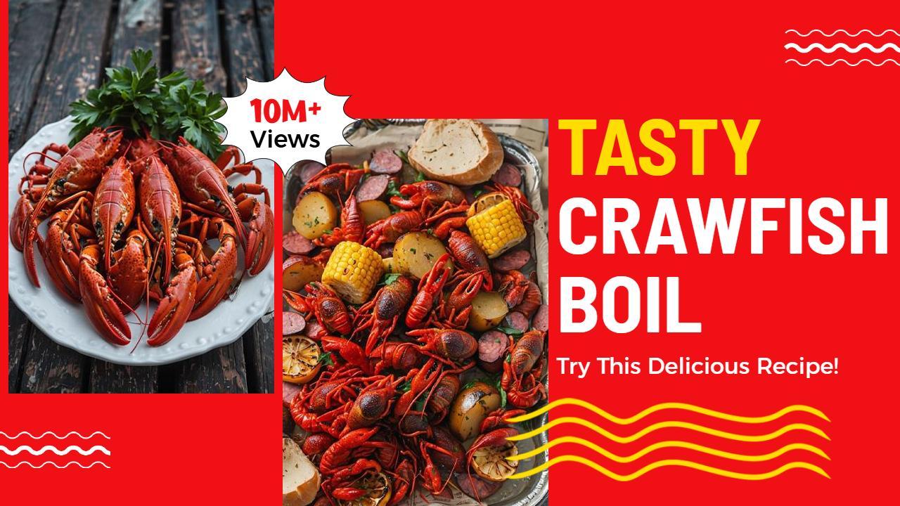 Crawfish Boil Recipe Showcase Food YouTube Thumbnail Template